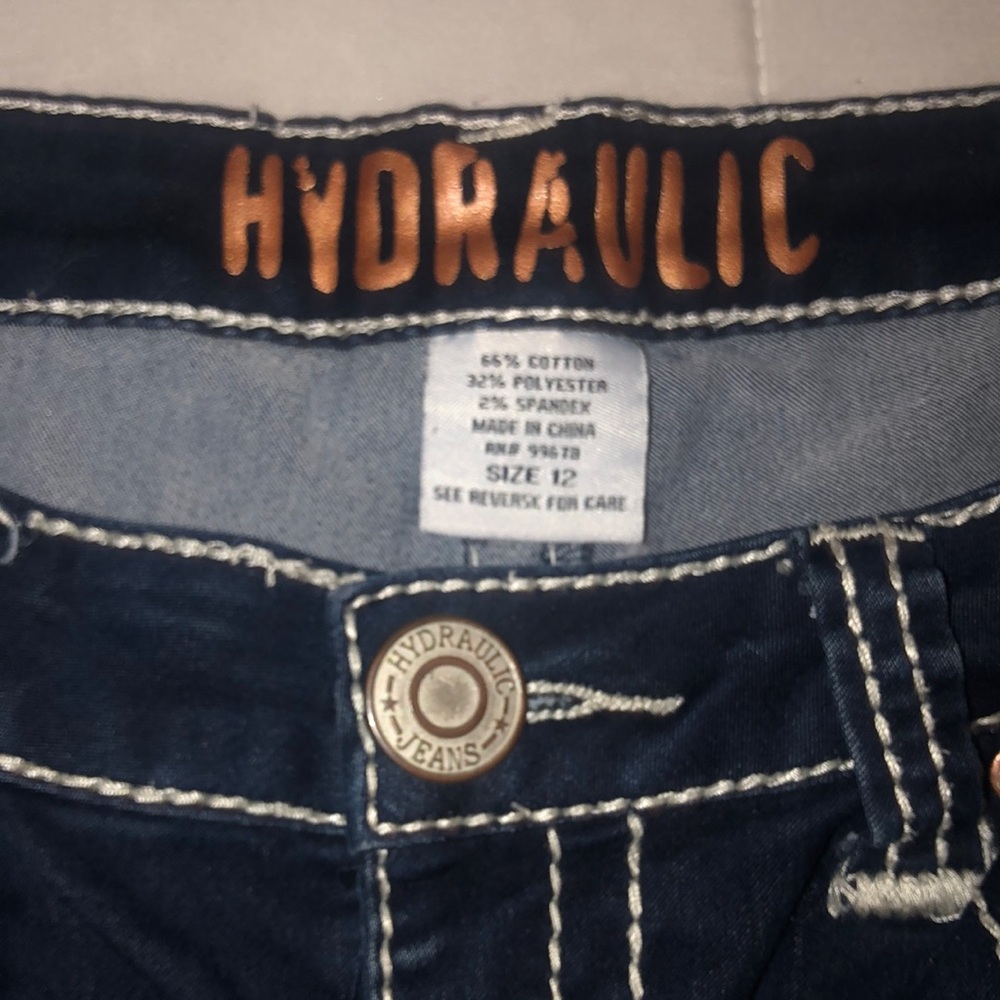 Hydraulic jeans size 12 women brand new worn once GREAT CONDITION!